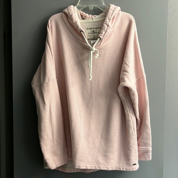 O'Neill Tops - O’Neill Cotton Terry Hoodie, Long Sleeve, Dropped Shoulder, Relaxed Fit-Size XL